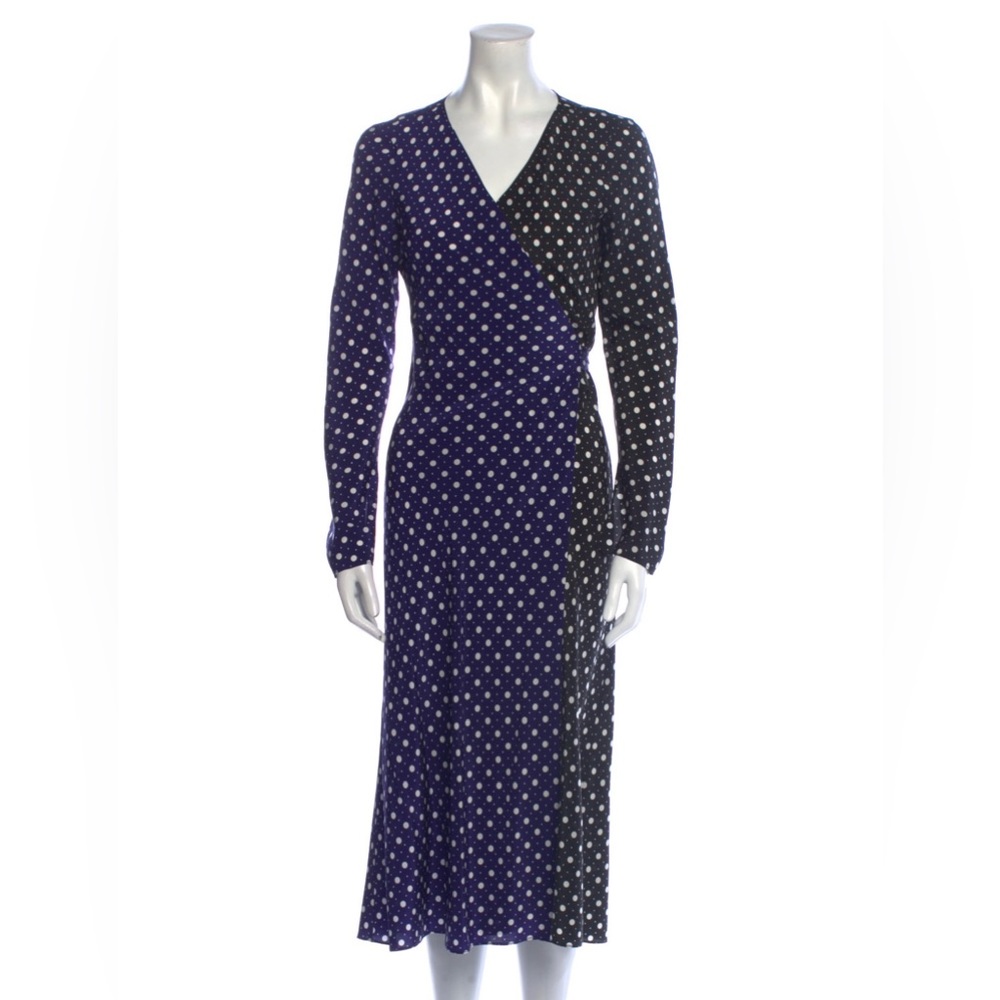 Diane von Furstenberg Silk Print MIDI dress size 2